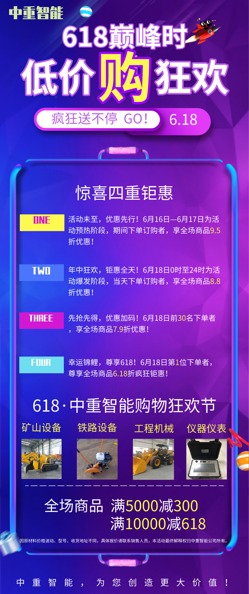 中重智能618活動(dòng)大促銷！